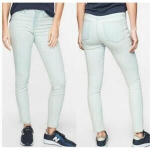 NWT Athleta Sculptek Skinny Crop Jeans Light Blue Wash Size 8